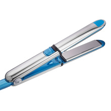 Stainless Steel Blue Portable 1.25 Inch Professional  2 In 1 Hair Curler And Straightener